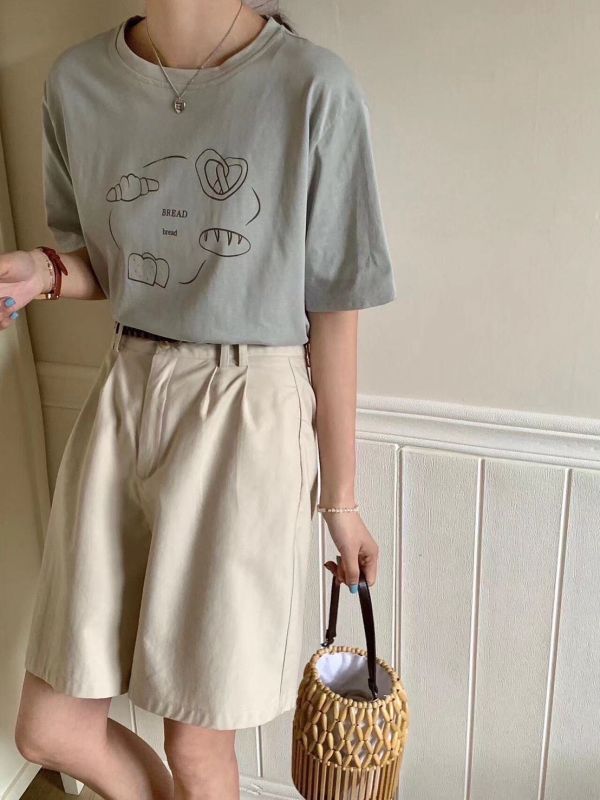 韓系可愛麵包圖Tee 
