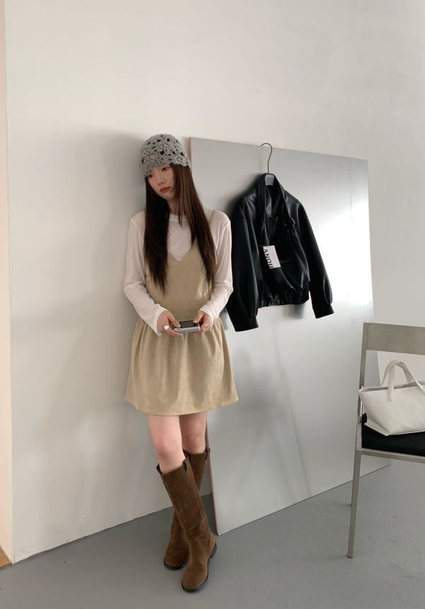 𝐍𝐞𝐰 𝟐𝟎𝟐𝟓 V領吊帶短洋 