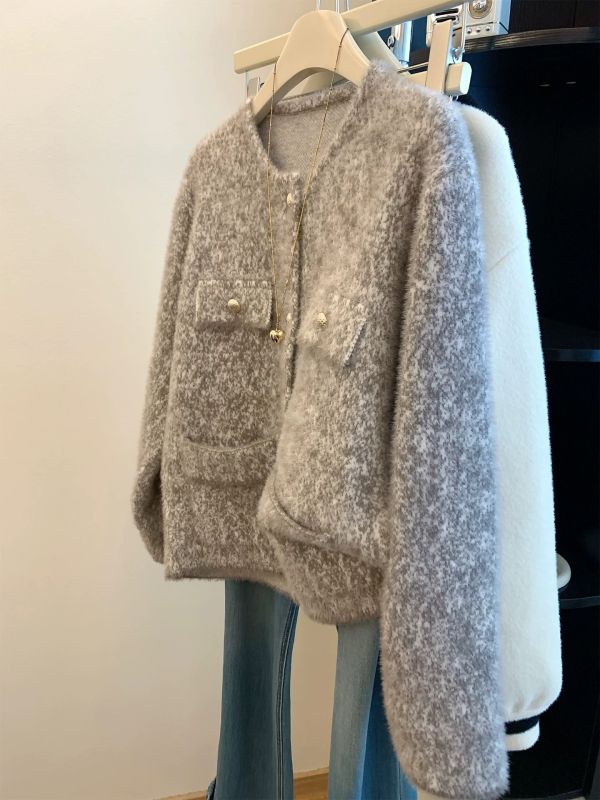 水貂金釦小香外套 