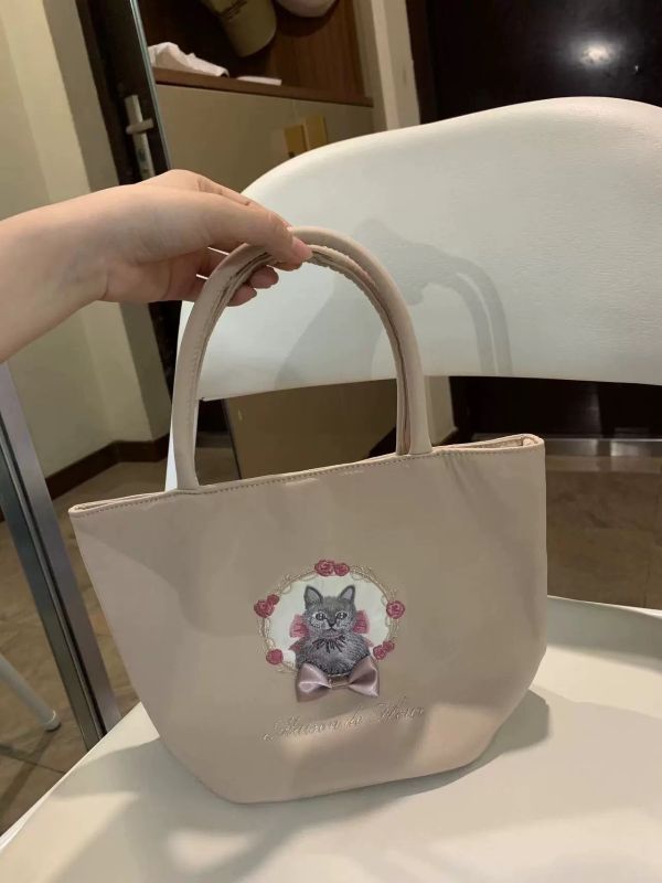 日單貴牌Maison家貓咪刺繡系列手提包 