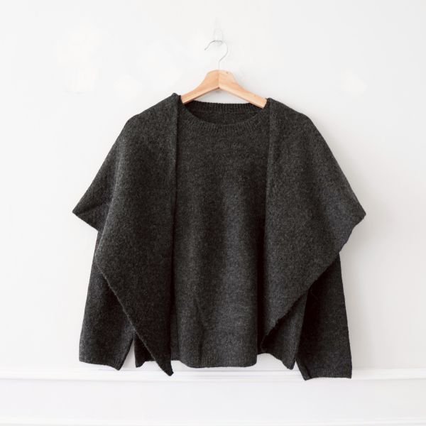 兩件式上衣羊絨毛衣 