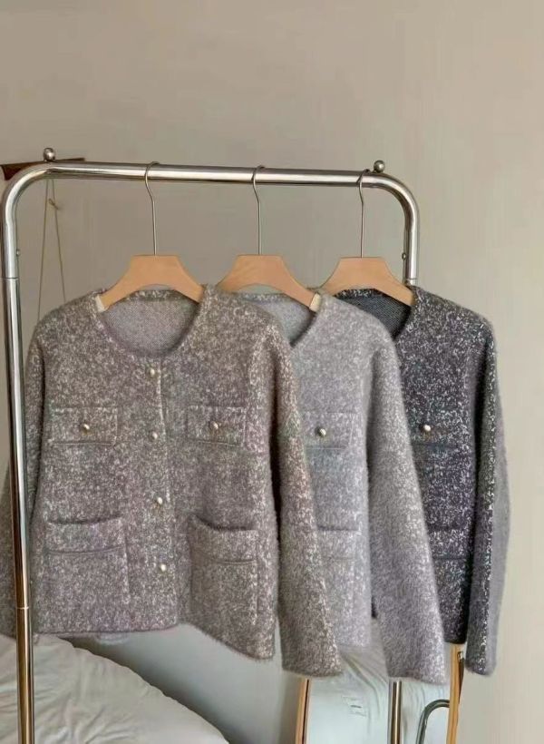 水貂金釦小香外套 