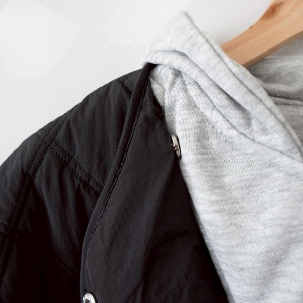 菱格車線鋪棉外套 