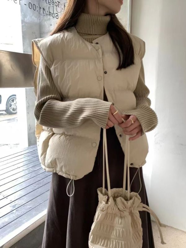 𝐍𝐞𝐰 𝟐𝟎𝟐𝟓羽絨棉圓領馬甲 