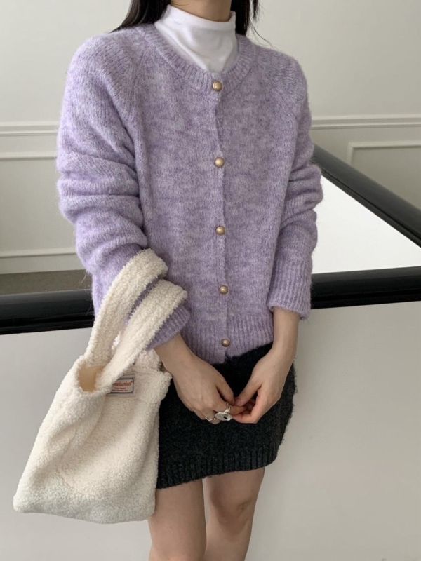 SR超美開釦毛衣 