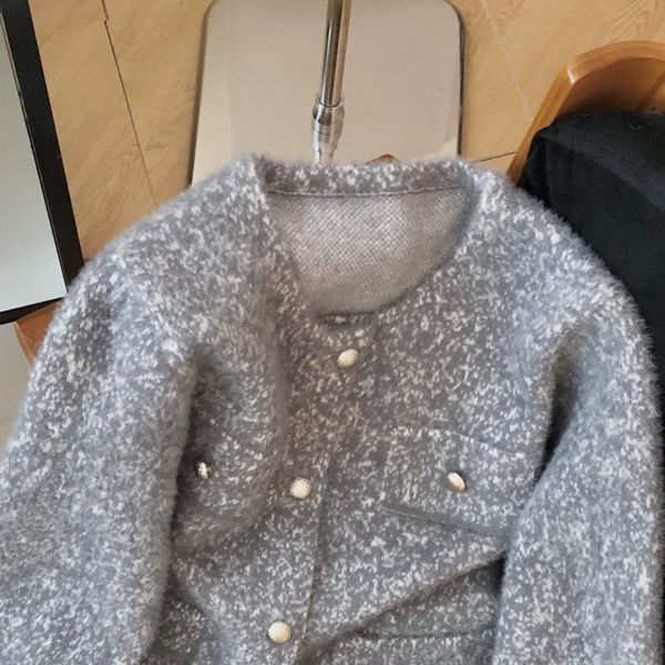 水貂金釦小香外套 