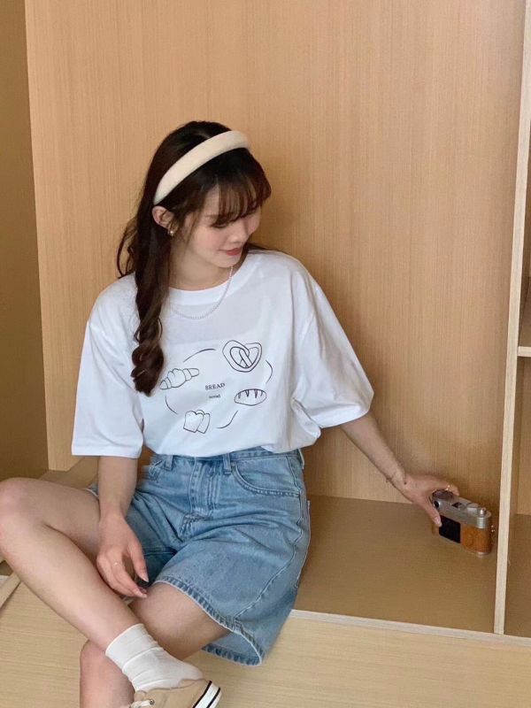韓系可愛麵包圖Tee 