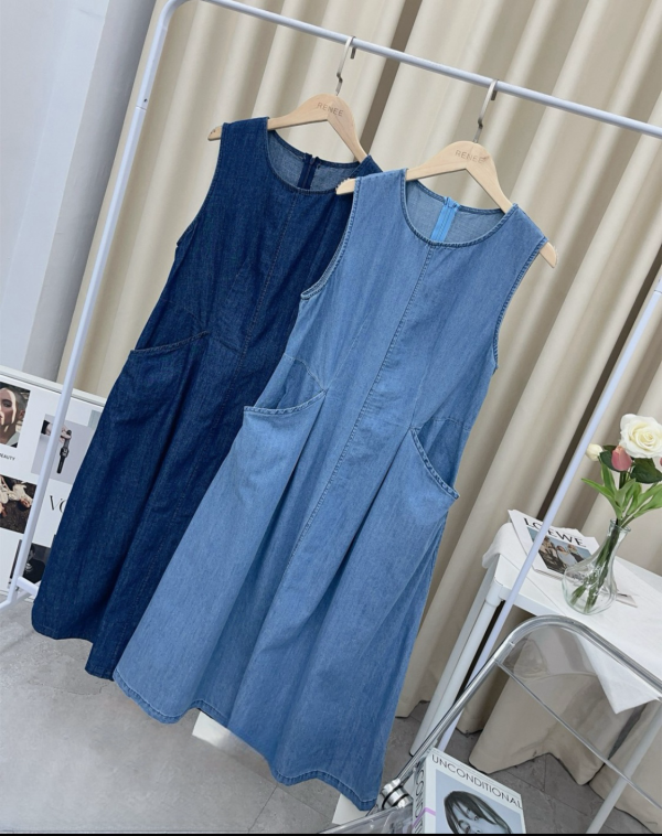 韓系側口袋牛仔洋裝 韓國女裝,東大門服裝,流行穿搭,美人鞋窩,小個子穿搭,好看又平價,直播連線,現貨,
實體店鋪