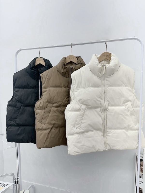 保暖寛鬆鋪棉背心 