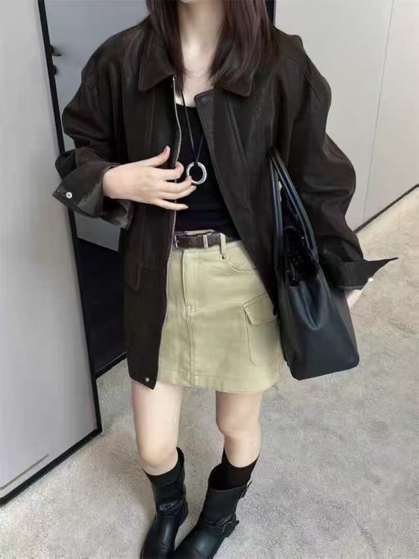 𝐍𝐞𝐰 𝟐𝟎𝟐𝟓 復古麂皮絨感外套 