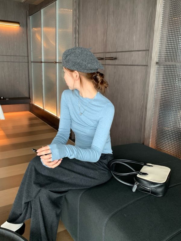 𝐍𝐞𝐰 𝟐𝟎𝟐𝟓 毛織闊腿休閒褲 