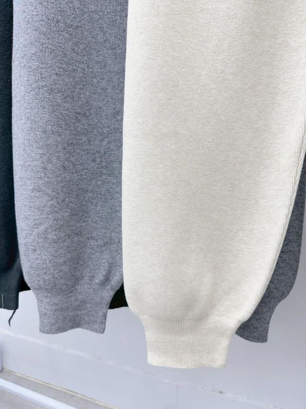 下縮口抽繩針織褲 