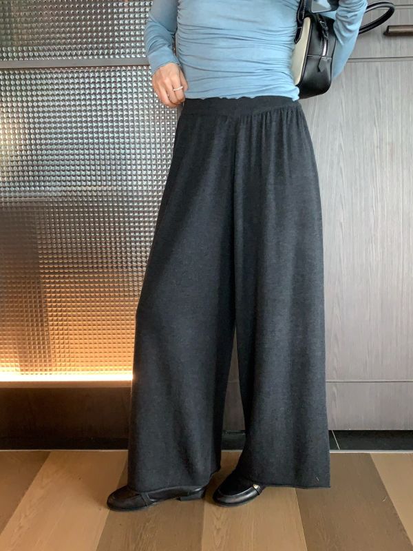 𝐍𝐞𝐰 𝟐𝟎𝟐𝟓 毛織闊腿休閒褲 