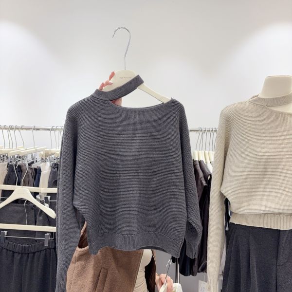 波羅紋圍脖毛衣 