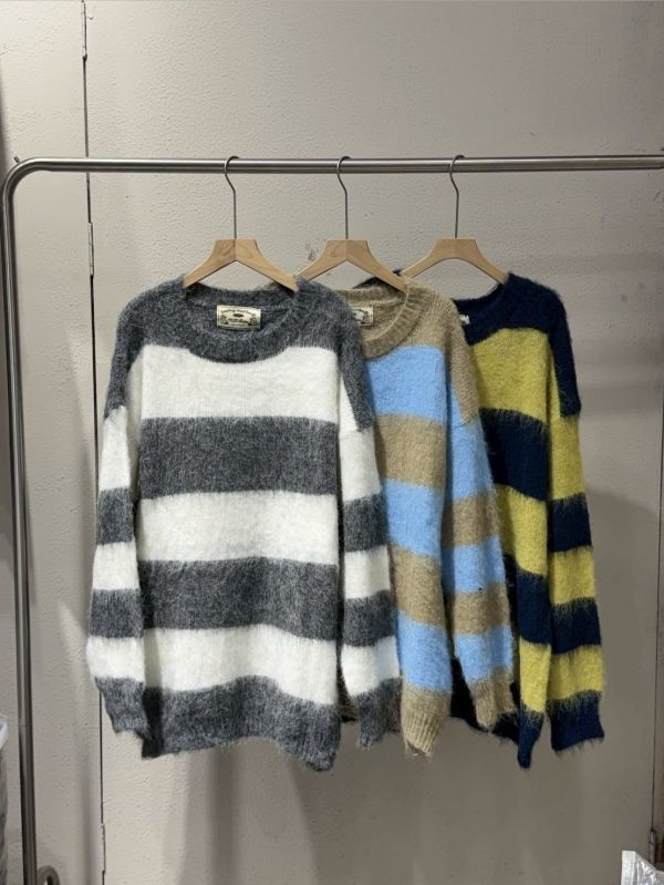 𝐍𝐞𝐰 𝟐𝟎𝟐𝟓 拼色拉毛毛衣 