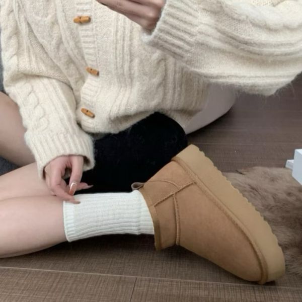 【零碼39】牛皮真皮雪靴｜厚底5公分 最後一雙#39 #真皮靴 #雪靴 #零碼特價 #牛皮雪靴 #UGG款