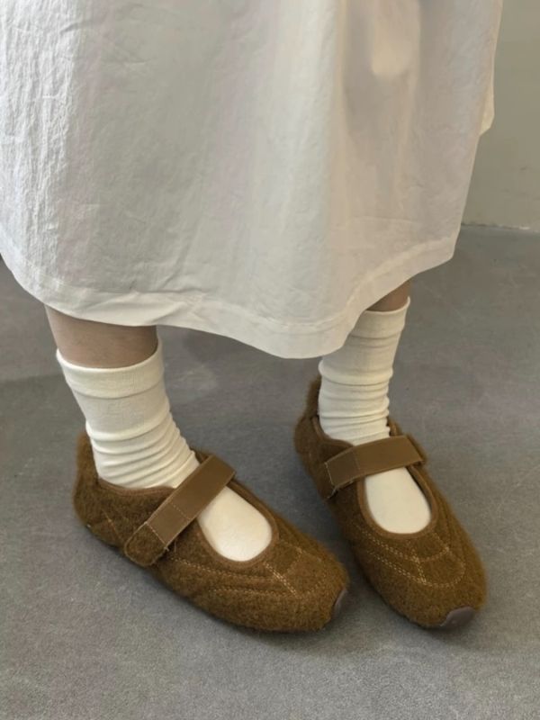 毛呢瑪莉珍2公分休閒鞋 