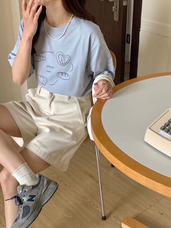 韓系可愛麵包圖Tee 