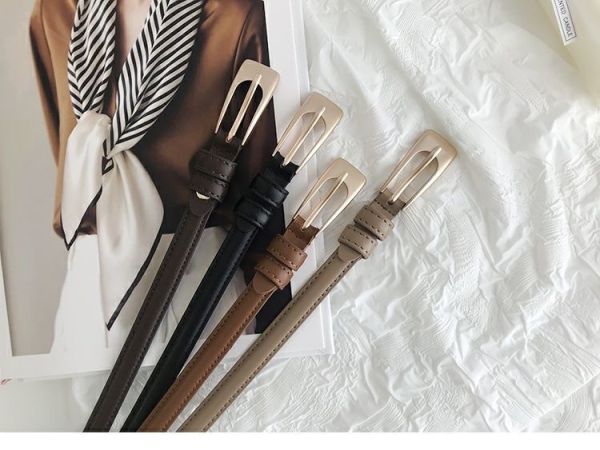 牛皮復古真皮小皮帶 