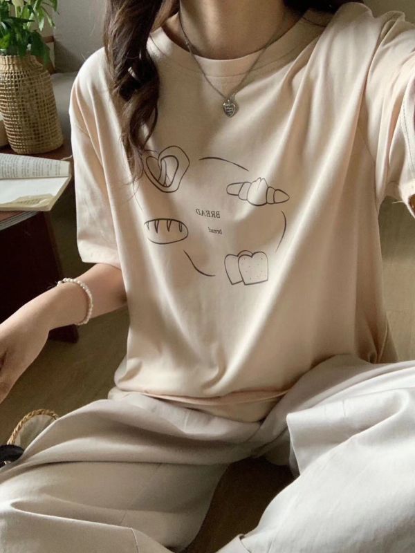 韓系可愛麵包圖Tee 