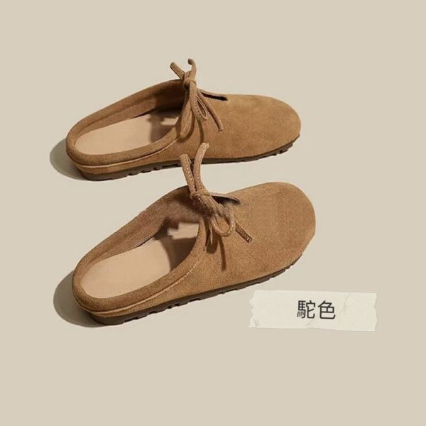 〔好穿推薦〕軟底萌蝴蝶結磨砂勃肯半拖鞋 寶藏,平價好物,極簡主義,軟乎乎,孕期穿搭,懶人鞋,磨砂半拖鞋,可愛呆萌鞋,勃肯鞋