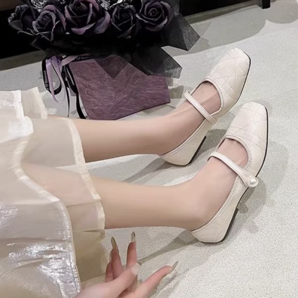 〖現貨〗經典小香風珍珠瑪莉珍平底鞋 