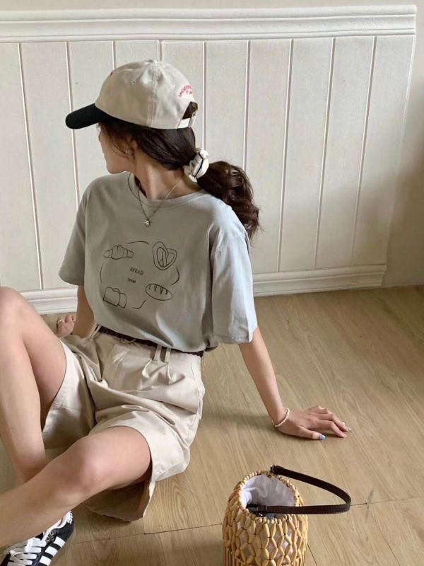 韓系可愛麵包圖Tee 