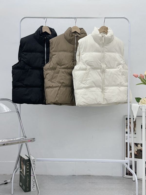 保暖寛鬆鋪棉背心 