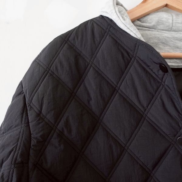 菱格車線鋪棉外套 