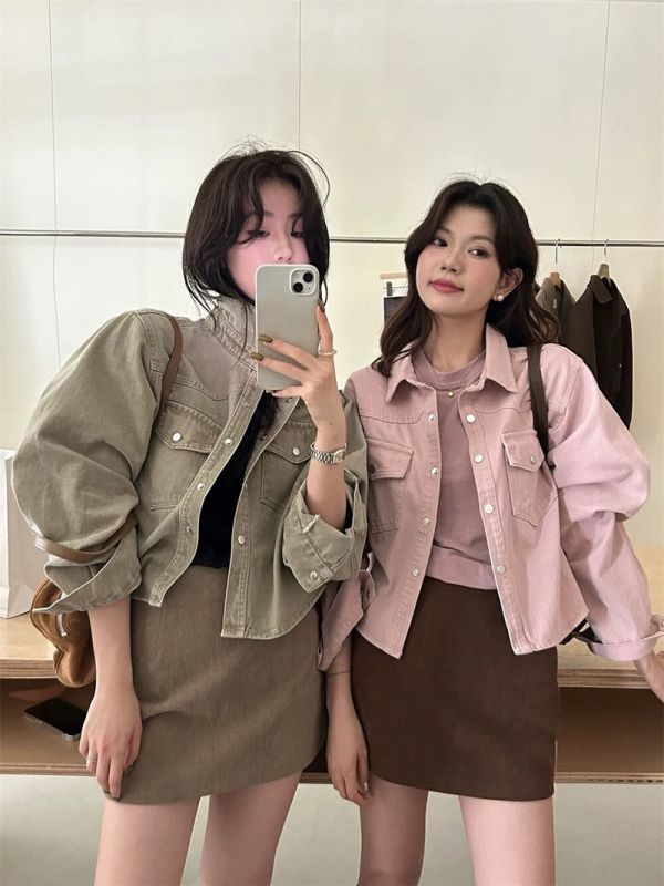 麂皮絨側拉鍊短裙鬆緊 