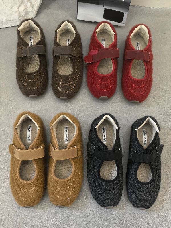 毛呢瑪莉珍2公分休閒鞋 