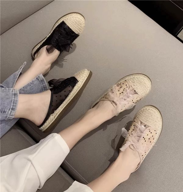 網紗點點漁夫懶人鞋 漁夫鞋,懶人鞋,平底半拖鞋,春夏人氣話題女鞋,美人鞋窩,鞋空間,點點拖鞋,花猴推薦款