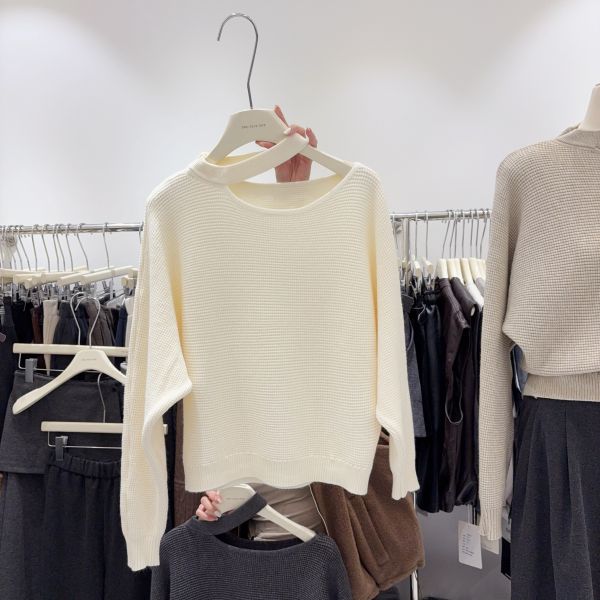 波羅紋圍脖毛衣 