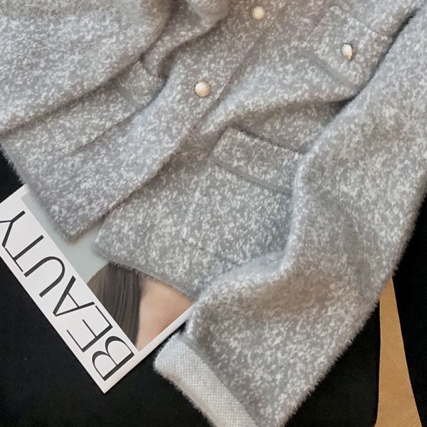 水貂金釦小香外套 