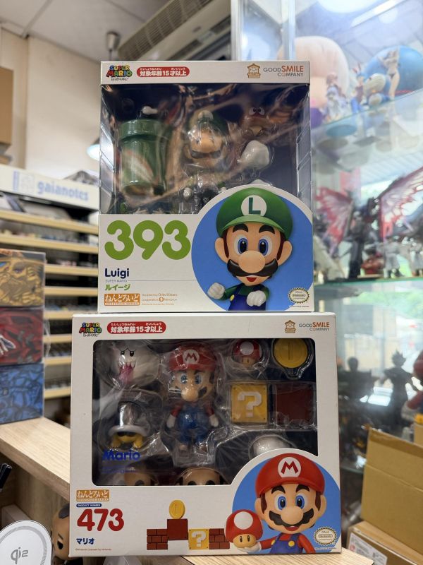 [現貨] GSC 黏土人473 超級瑪利歐 瑪利歐/GSC 黏土人393 超級瑪利歐 路易吉 可動完成品 