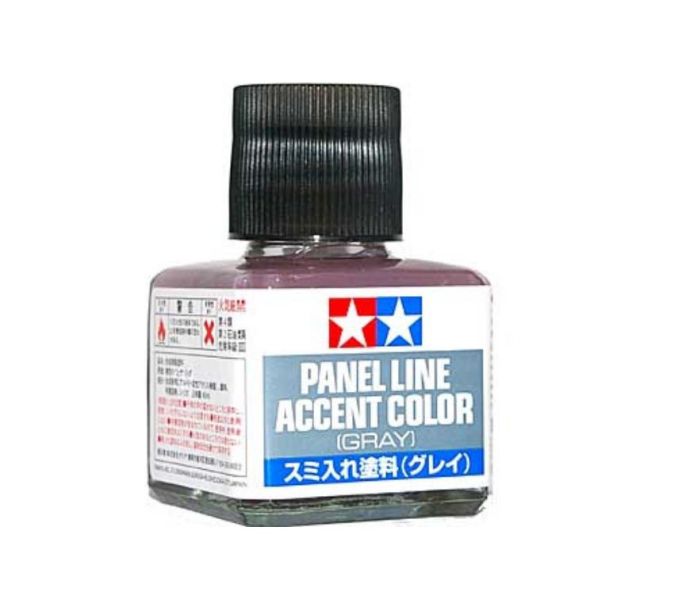 TAMIYA田宮 入墨線漆 描線漆 墨線液 灰色 PANEL LINE ACCENT COLOR(GRAY) 40ML #87133 墨線液