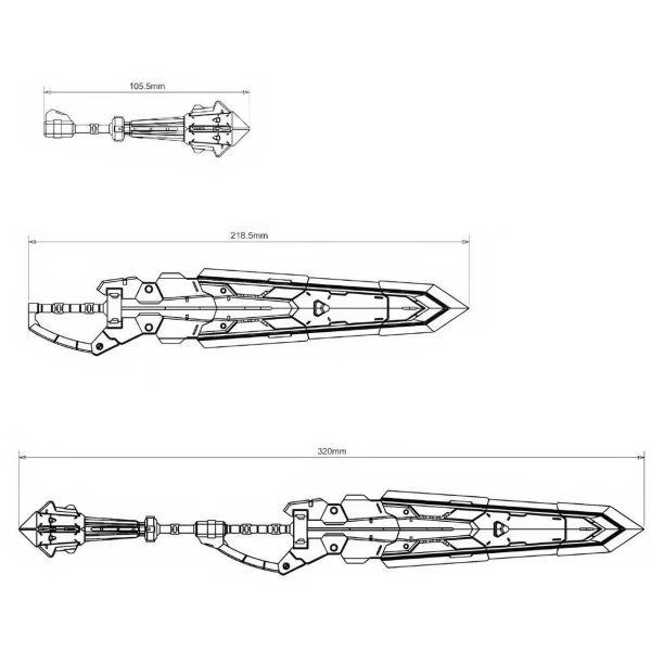 2月預購 DUA TX049 MG 巴巴托斯 系列 女武神破壞劍 配件包 3D列印套件 