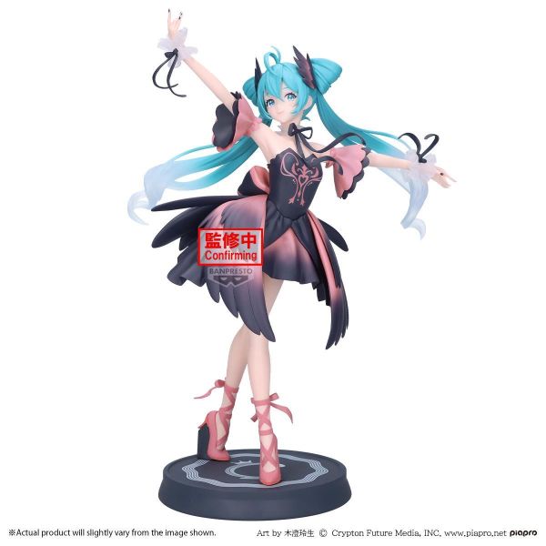 27年4月預購 BANPRESTO 景品 初音未來 BANPRESTO EVOLVE Classical tuning 芭蕾組曲 天鵝湖 黑天鵝ver. 塗裝完成品 