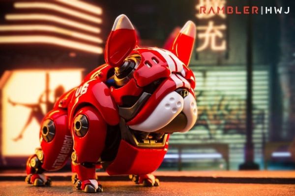 [即將到貨]清倉特價 MGSD 風靈鋼彈+HWJ RAMBLER 機械鬥牛犬 紅色 塗裝完成品 