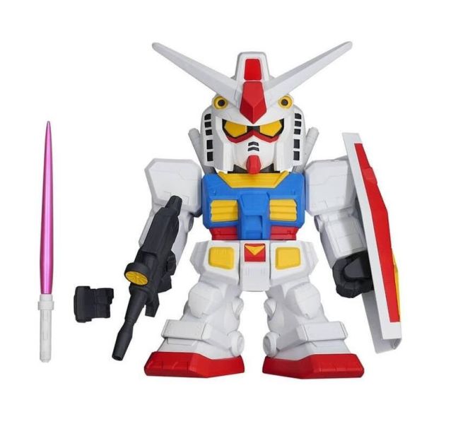 [現貨] Jumbo Soft Vinyl Figure SD RX-78-2 Gundam 初鋼 可動塗裝完成品 