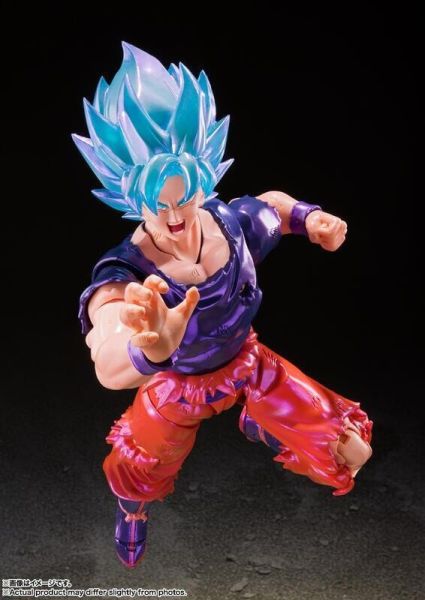 [現貨]VJUMP 限定 SHF 七龍珠 SSGSS 超藍神孫悟空 界王拳ver. 可動完成品 SSGSS-超藍神孫悟空界王拳