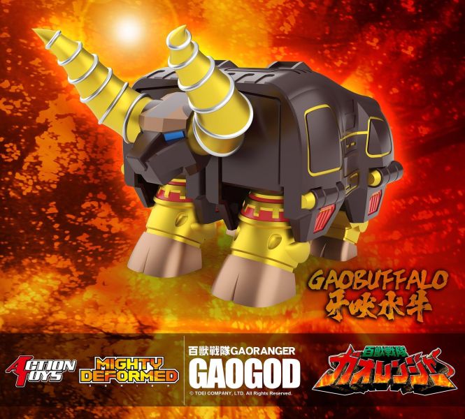 2027年第二季預購 Action Toys MIGHTY DEFORMED《百獸戰隊 GAORANGER》牙吠神 可動完成品 