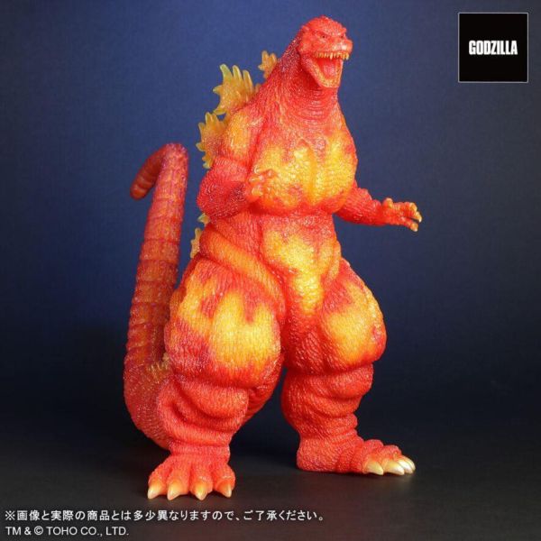 9月預購 X-PLUS 東寶30cm 哥吉拉 1995 紅蓮橘透 塗裝完成品 