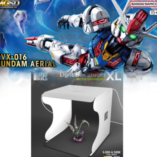 [現貨]清倉特價 MGSD 風靈鋼彈+green stuff world light box攝影棚 