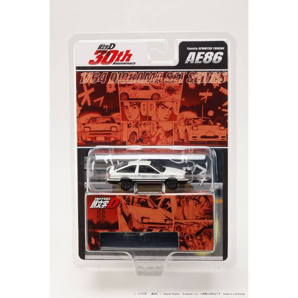 8月預購 頭文字D 30周年記念 1/64 Toyota SPRINTER TRUENO (AE86) 藤原拓海 VS 高橋啓介 塗裝完成品 