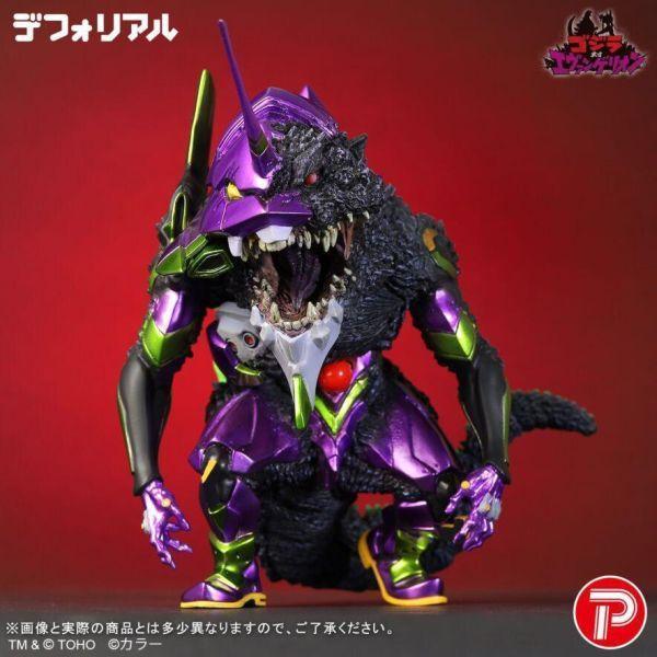 9月預購 X-PLUS Q版 哥吉拉 福音戰士 初號機 G覺醒 金屬色版 塗裝完成品 