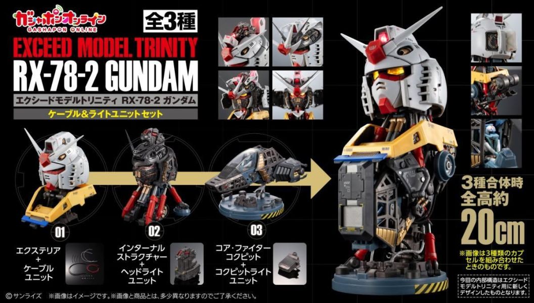 27年2月預購 EXCEED MODEL TRINITY RX-78-3 鋼彈 G-3配色 一套三款 
