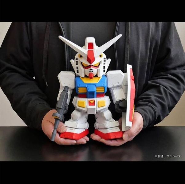 [現貨] Jumbo Soft Vinyl Figure SD RX-78-2 Gundam 初鋼 可動塗裝完成品 