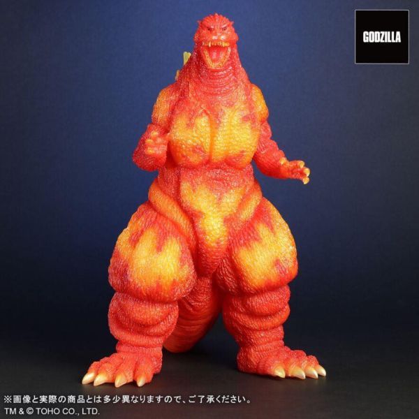 9月預購 X-PLUS 東寶30cm 哥吉拉 1995 紅蓮橘透 塗裝完成品 