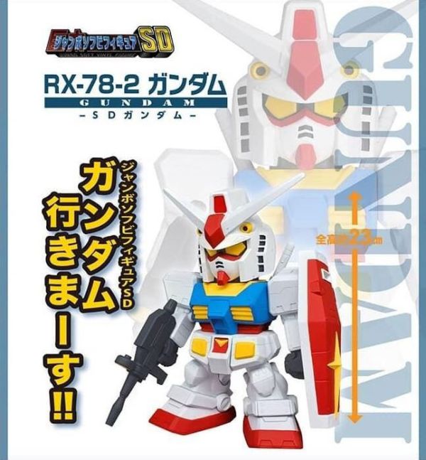 [現貨] Jumbo Soft Vinyl Figure SD RX-78-2 Gundam 初鋼 可動塗裝完成品 